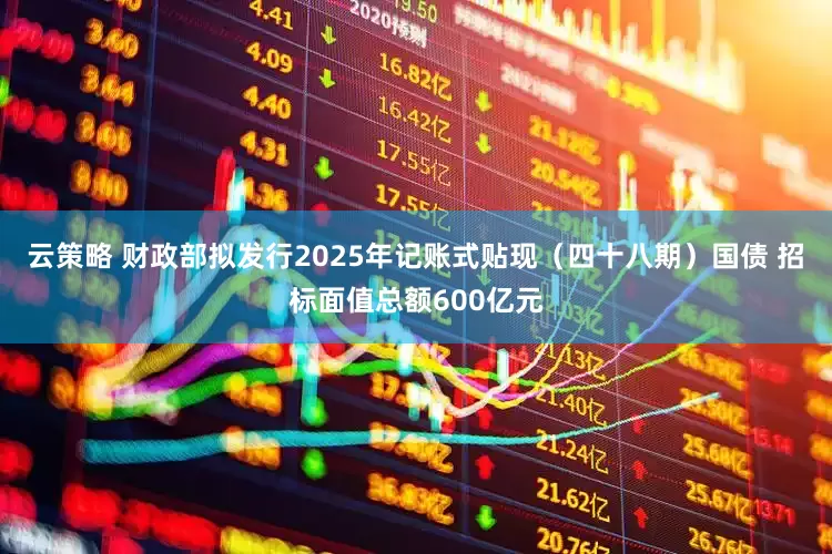 云策略 财政部拟发行2025年记账式贴现（四十八期）国债 招标面值总额600亿元